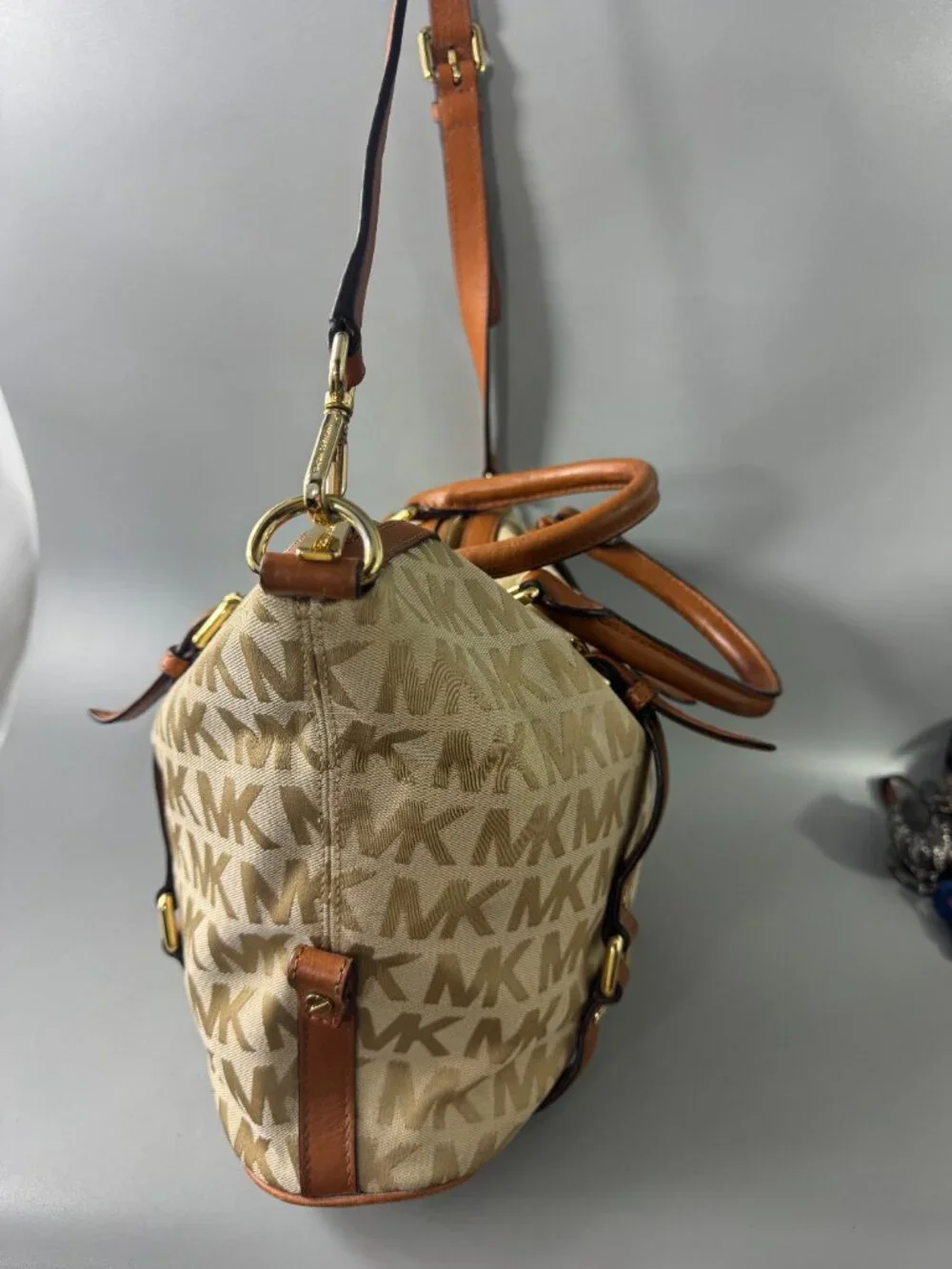 Michael Michael Kors Brown Bedford Satchel /Shoulder Bag